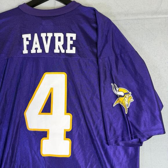 Other - NFL Team Apparel Minnesota Vikings Brett Favre Jersey Mens XL Purple 4 Vintage